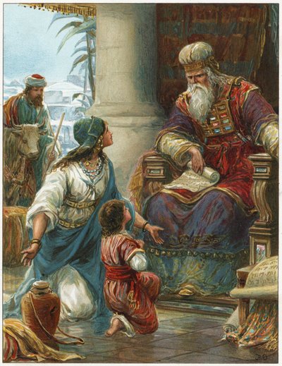 Hannah przyprowadza Samuela do Eli autorstwa Robert Ambrose Dudley