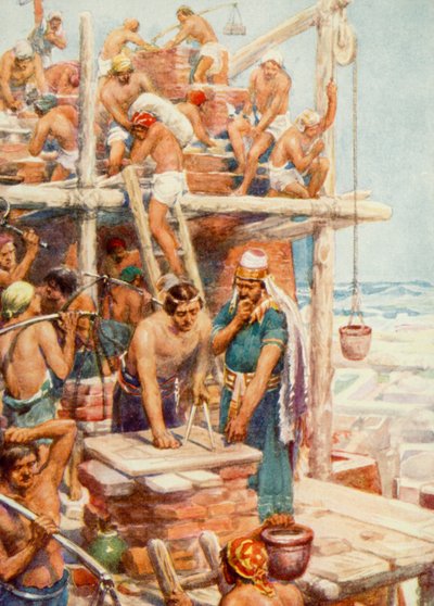 Wieża Babel (kolor lito) autorstwa Robert Ambrose Dudley