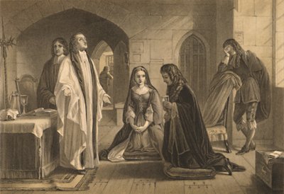 Lord William Russell przyjmujący sakrament, 1886 r autorstwa Robert Anderson