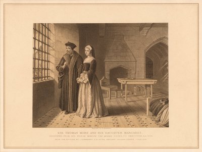 Sir Thomas More i jego córka Margaret, 1878 autorstwa Robert Anderson