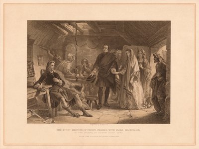 Pierwsze spotkanie księcia Karola z Florą Macdonald, 1747 1878 autorstwa Robert Anderson