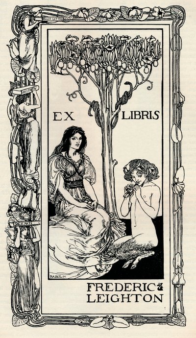 Ekslibris, 1894, 1894 autorstwa Robert Anning Bell