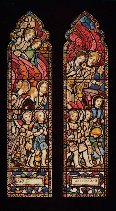 Projekt witrażu, 1926 autorstwa Robert Anning Bell