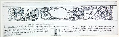 Projekt wyklejek, ok.1895 (pióro i tusz na papierze) autorstwa Robert Anning Bell