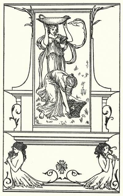Ilustracja do wierszy Johna Keatsa (lito) autorstwa Robert Anning Bell