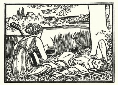 Ilustracja do wierszy Johna Keatsa: Endymion (lito) autorstwa Robert Anning Bell