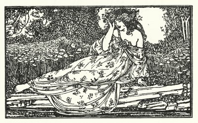 Ilustracja do wierszy Johna Keatsa: Fragment ody do Mai (lito) autorstwa Robert Anning Bell