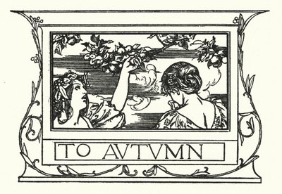 Ilustracja do wierszy Johna Keatsa: Do jesieni (lito) autorstwa Robert Anning Bell