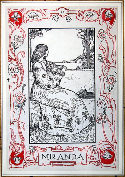Miranda, z „Bohaterek Szekspira” Anny Murphy Jameson autorstwa Robert Anning Bell