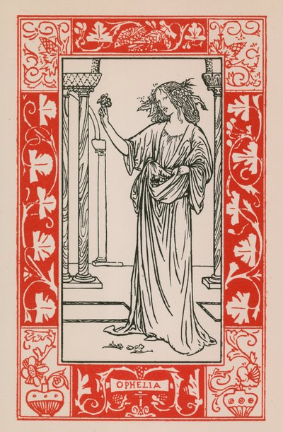 Ofelia, Hamlet autorstwa Robert Anning Bell