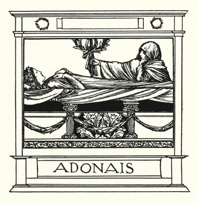 Shelley: Adonais (litografia) autorstwa Robert Anning Bell
