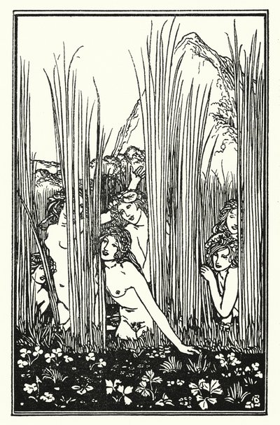 Shelley: Hymn of Pan (litografia) autorstwa Robert Anning Bell