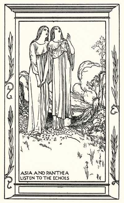 Shelley: Prometheus Unbound (litografia) autorstwa Robert Anning Bell