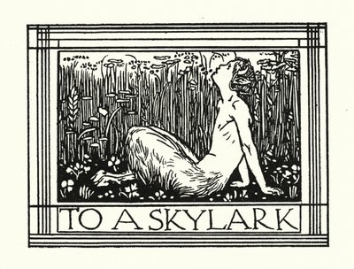 Shelley: To A Skylark (litografia) autorstwa Robert Anning Bell