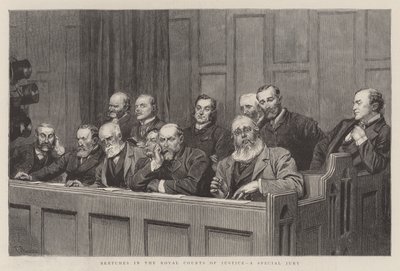 Szkice w królewskich sądach, jury specjalne autorstwa Robert Barnes