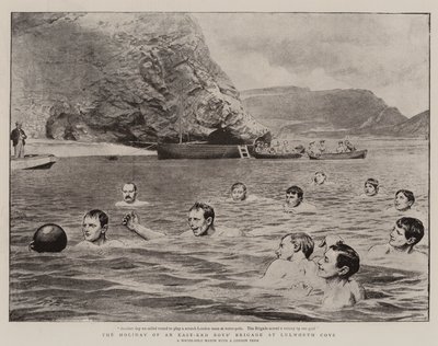 Święto brygady chłopięcej z East Endu w Lulworth Cove autorstwa Robert Barnes