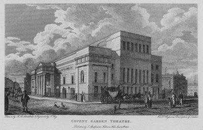 Teatr Covent Garden (grawerowanie) autorstwa Robert Blemell (after) Schnebbelie