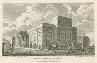 Covent Garden Theatre, Westminster, Londyn autorstwa Robert Blemell Schnebbelie