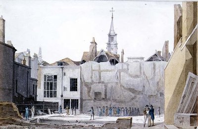 Rozbiórka Siodlarni Hall, Cheapside, City of London autorstwa Robert Blemell Schnebbelie