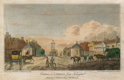 Wjazd do Londynu z Islington autorstwa Robert Blemell Schnebbelie