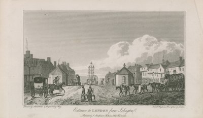 Wjazd do Londynu z Islington autorstwa Robert Blemell Schnebbelie