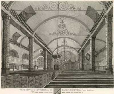Widok zachodni wnętrza St Paul