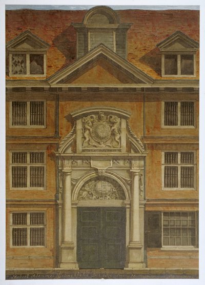Blackwell Hall, City of London, 1819 autorstwa Robert Blemmell Schnebbelie
