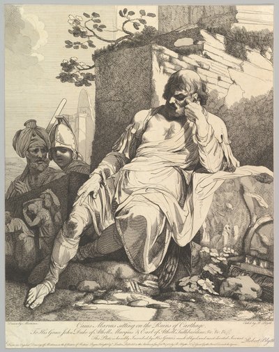 Kajusz Mariusz na ruinach Kartaginy, 20 stycznia 1782 r. autorstwa Robert Blyth