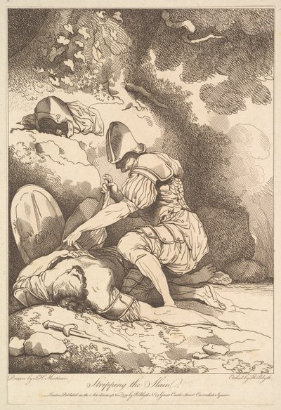 Rozbieranie zabitych, 15 listopada 1779. autorstwa Robert Blyth