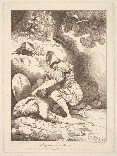 Rozbieranie zabitych, 15 listopada 1779. autorstwa Robert Blyth