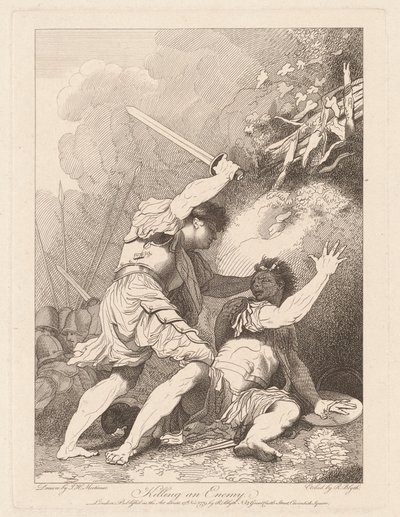 Zabicie wroga autorstwa Robert Blyth, after John Hamilton Mortimer