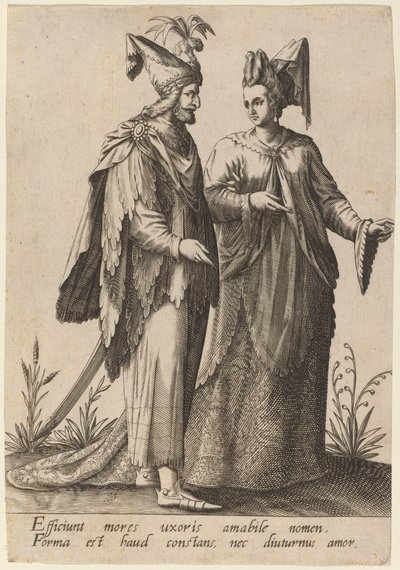 Sprawiają, że zachowanie żony... autorstwa Robert Boissard after Jean Jacques Boissard