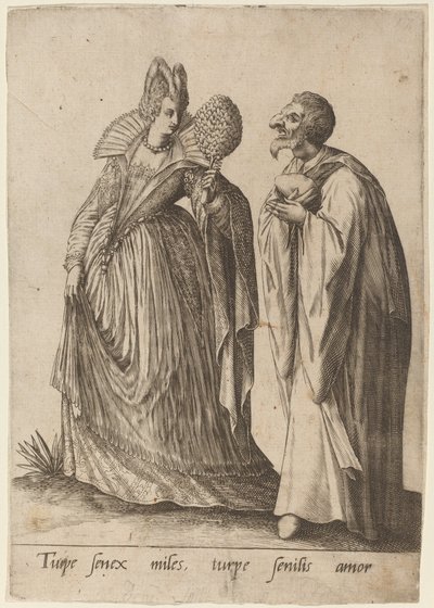 Wstydliwy stary żołnierz... autorstwa Robert Boissard after Jean Jacques Boissard