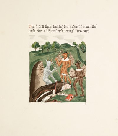 pani New Coll 380, f41r. Starożytności katedry św. Marii w Carlisle, rys. Robert Carlile, 1795 (pióro i atrament i toaleta na papierze) autorstwa Robert Carlile