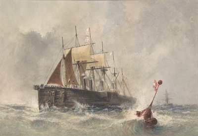Wodowanie Boi z Dziobu Wielkiego Wschodu 8 sierpnia 1865, 1865-66. autorstwa Robert Charles Dudley