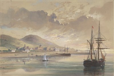Valentia w latach 1857-1858 w czasie układania dawnego kabla, 1865. autorstwa Robert Charles Dudley