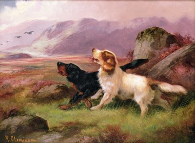 Gundogs (jeden z pary) autorstwa Robert Cleminson
