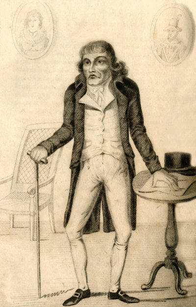 Thomas Laugher - Powszechnie nazywany Starym Tommym, 1821. autorstwa Robert Cooper