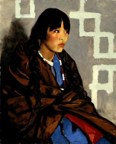Indianka, czyli Julianita, ok. 1917 r. (olej na płótnie) autorstwa Robert Cozad Henri