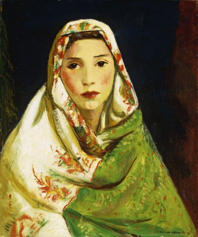 Meksykanka w orientalnym szaliku, 1916 autorstwa Robert Cozad Henri