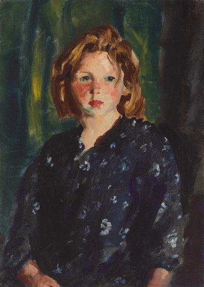 Portret dziewczynki, 1928 autorstwa Robert Cozad Henri