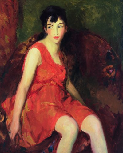 Mała tancerka (olej na płótnie) autorstwa Robert Cozad Henri