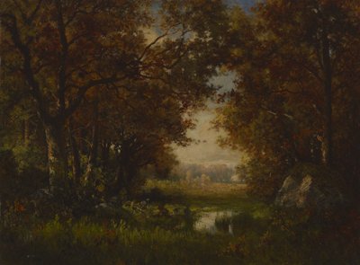Scena w lesie Fontainebleau autorstwa Robert Crannell Minor