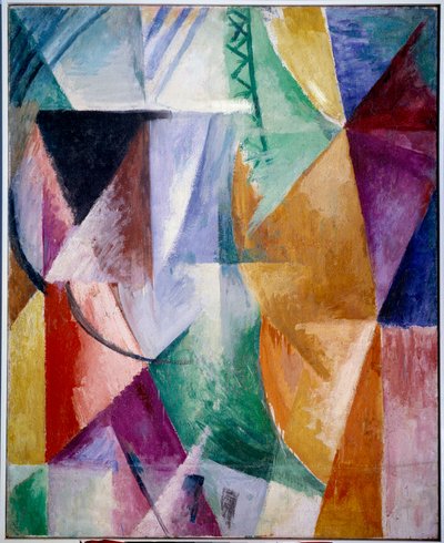 Okno lub projekt na trzy okna. Obraz Roberta Delaunaya (1885-1941) autorstwa Robert Delaunay