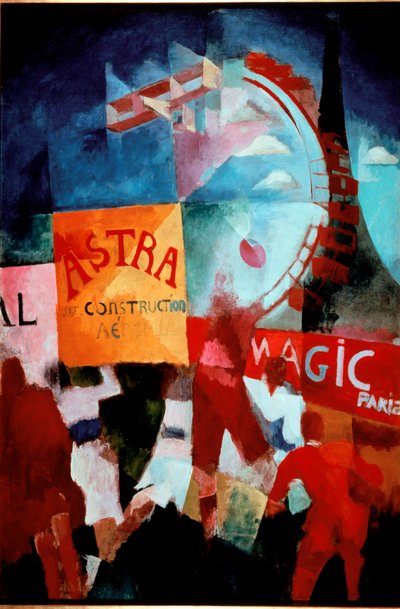 Cardiff Team 1912-1913 (olej na płótnie) autorstwa Robert Delaunay