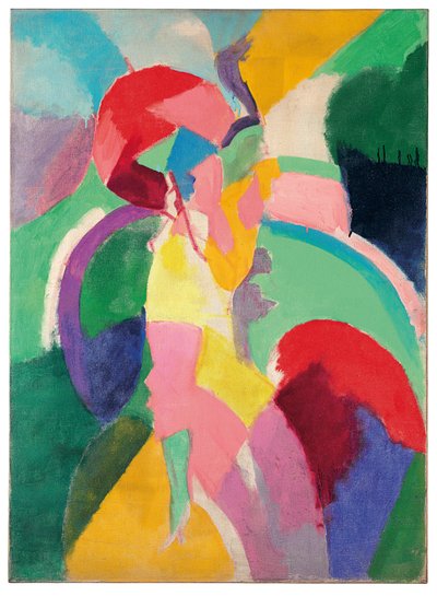 Kobieta z parasolem czyli La Parisienne autorstwa Robert Delaunay