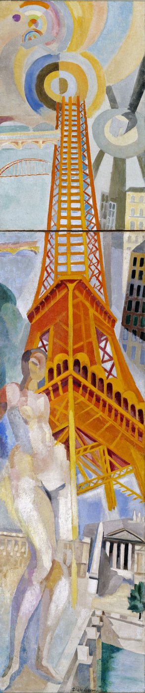 Miasto Paryż, Kobieta i Wieża Eiffla, 1925. autorstwa Robert Delaunay