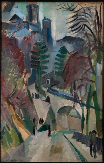 Krajobraz Laonu autorstwa Robert Delaunay