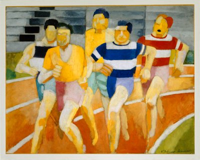 Les coureurs - biegacze ... (obraz na płótnie) autorstwa Robert Delaunay