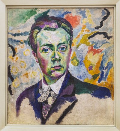 Autoportret - Delaunay Robert (1885-1941) - Zima 1905-1906 - Wysokość: 0,54 m - Długość: 0,46 m - Paryż, Centre Pompidou - Musee national d